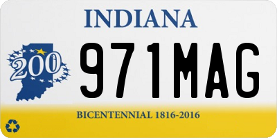 IN license plate 971MAG