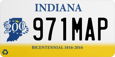 IN license plate 971MAP