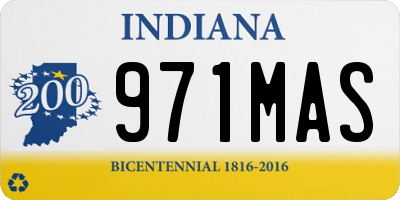IN license plate 971MAS