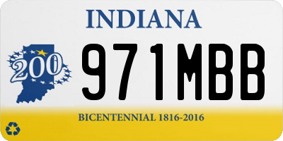 IN license plate 971MBB