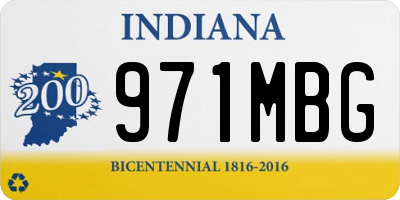 IN license plate 971MBG