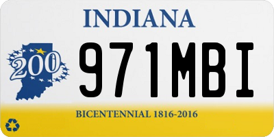 IN license plate 971MBI