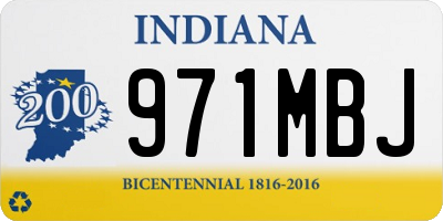 IN license plate 971MBJ
