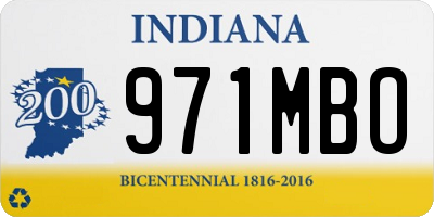 IN license plate 971MBO