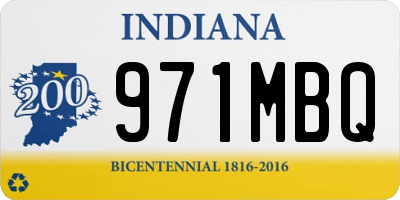 IN license plate 971MBQ
