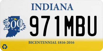 IN license plate 971MBU