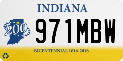 IN license plate 971MBW