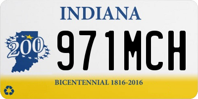 IN license plate 971MCH