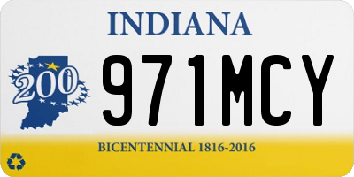 IN license plate 971MCY