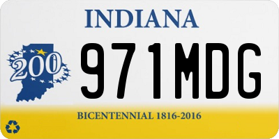 IN license plate 971MDG