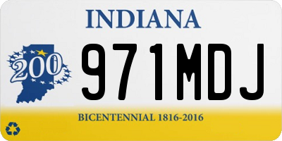 IN license plate 971MDJ