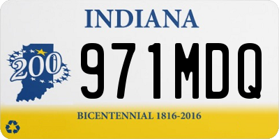 IN license plate 971MDQ