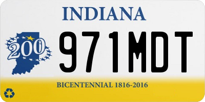 IN license plate 971MDT