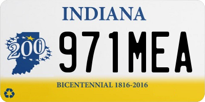 IN license plate 971MEA