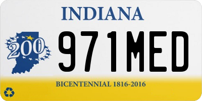 IN license plate 971MED