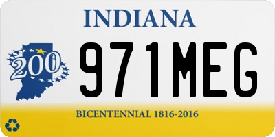 IN license plate 971MEG
