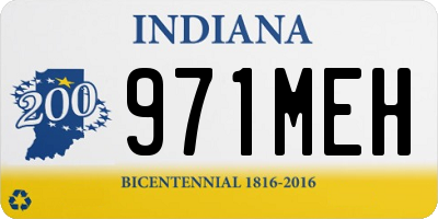 IN license plate 971MEH