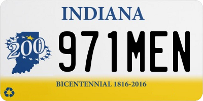 IN license plate 971MEN