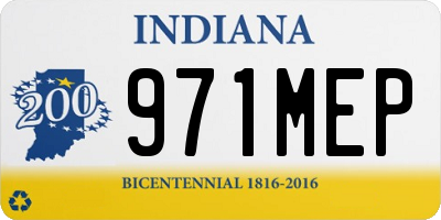 IN license plate 971MEP