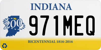 IN license plate 971MEQ