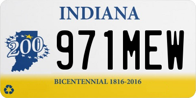 IN license plate 971MEW