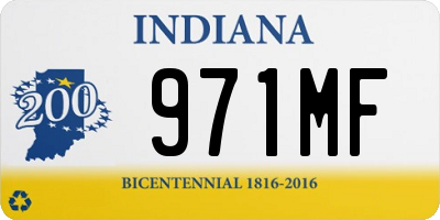 IN license plate 971MF