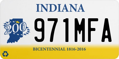 IN license plate 971MFA