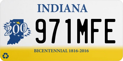 IN license plate 971MFE