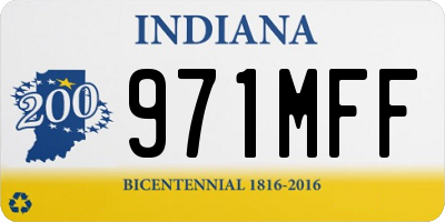 IN license plate 971MFF