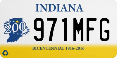 IN license plate 971MFG