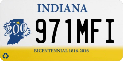 IN license plate 971MFI