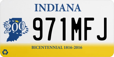 IN license plate 971MFJ