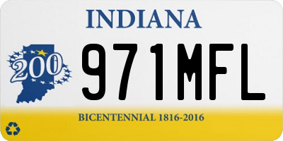 IN license plate 971MFL