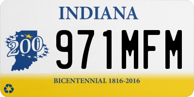 IN license plate 971MFM