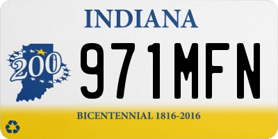IN license plate 971MFN
