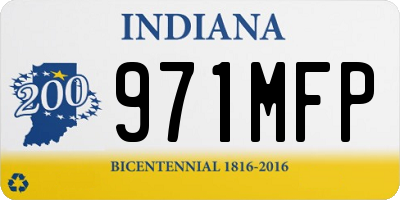 IN license plate 971MFP