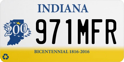IN license plate 971MFR
