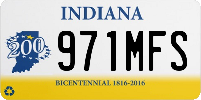 IN license plate 971MFS
