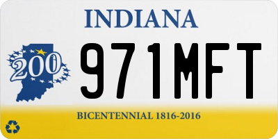 IN license plate 971MFT