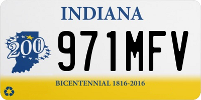 IN license plate 971MFV