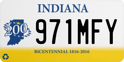 IN license plate 971MFY
