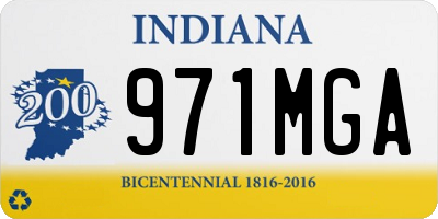 IN license plate 971MGA