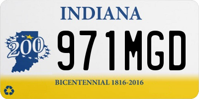 IN license plate 971MGD