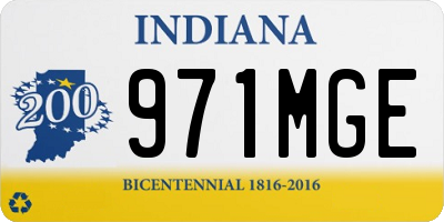IN license plate 971MGE