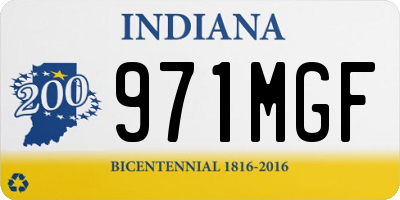 IN license plate 971MGF