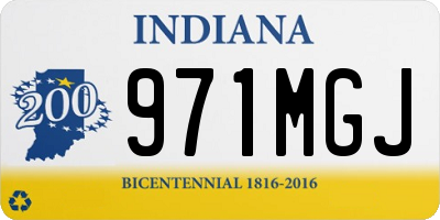 IN license plate 971MGJ