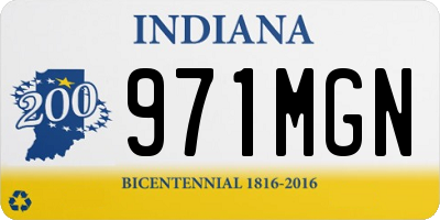 IN license plate 971MGN