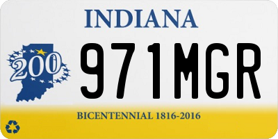 IN license plate 971MGR
