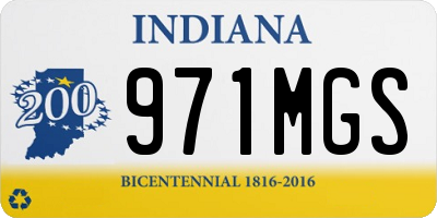 IN license plate 971MGS