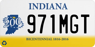IN license plate 971MGT